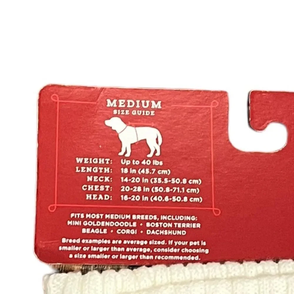 ‎Wondershop Red and White Pet Sweater, Size M, NWT